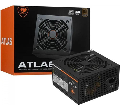 Fonte Cougar Atlas 600w 80 Plus Bronze Pfc Ativo Cgrba-600