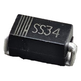 Ss34 Diodo Schottky 40v 3a (10 Piezas)