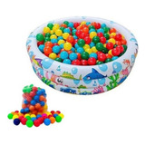 Piscina Infantil Inflável 180 Litros Colorida + 25 Bolinhas