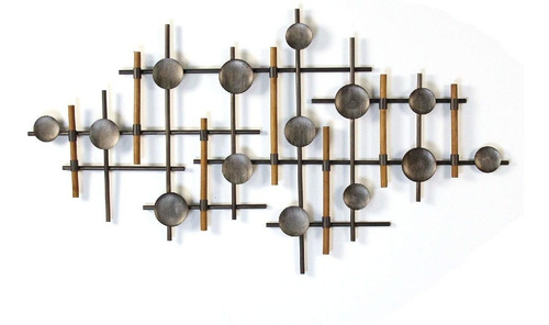 Stratton Home Decor Escultura De Pared De Metal Y Mader...