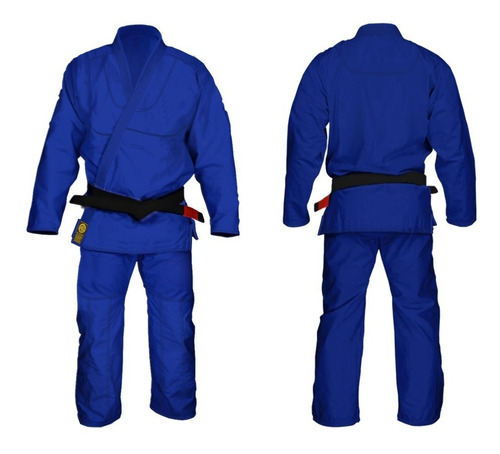 Kimono Jiu-jitsu Trançado Forte/strong Azul Adulto Promoção!