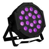 Foco 18 Led Uv Negro Luz Ultravioleta Para Fiestas Flour 