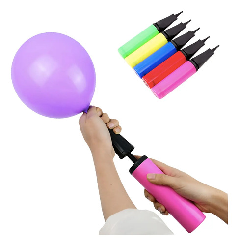 Bomba Inflar Globos Manual Inflador Fiesta Maquina Aire Deco | MercadoLibre