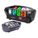 Kit 4 Mini Moving Spider Beam 8 Leds De 5w Rgbw Strobo Dmx