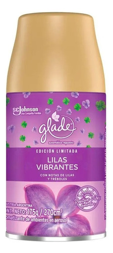 Glade Repuesto Lilas Vibrantes P/aparato Automático 