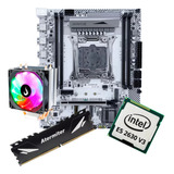 Kit Gamer Placa Mãe X99 White Xeon E5 2630 V3 16gb C/ Cooler