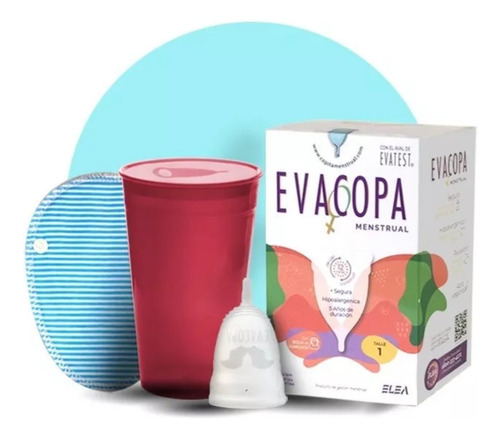 Copa Menstrual Evacopa T1  + Vaso Est. - Protector