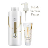 Kit Shamp E Cond Wella Oil Reflections + Válvula Pump Com Nf