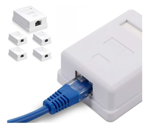 Packs 5 Rosetas Sobrepuestas Rj45 Cat6 Ulink Ul-ntw60360