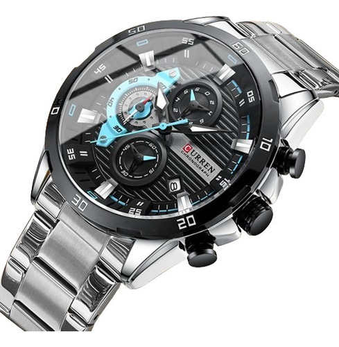 Reloj Para Hombre Elegante Y Casual Cronografo Curren