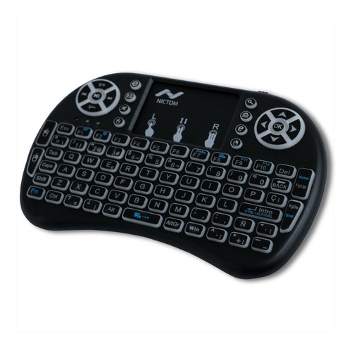 Mini Teclado Inalambrico Retroiluminado Recargable Touchpad