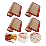 Pack X4 Placa Silicona Plancha Con Malla Antiadherente Horno