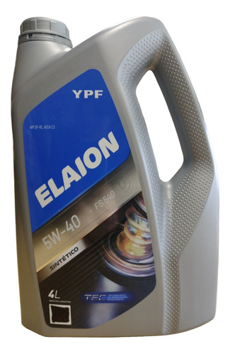 Aceite Ypf Elaion F50 Sintetico 5w-40 4 Litros