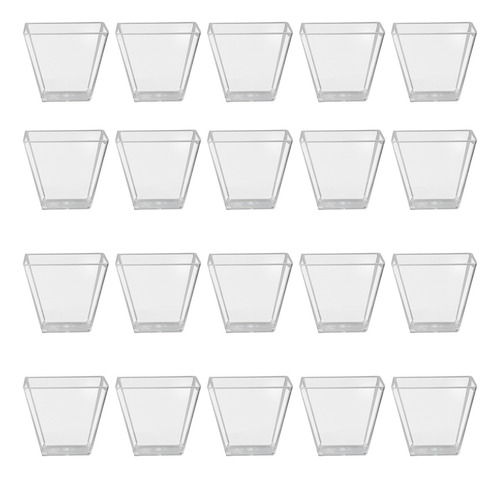 100pcs 60 Ml Transparente Postre Vasos Ps Plástico Duro Trap