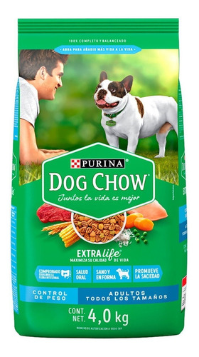 Purina Dog Chow Control De Peso Croquetas Perro Adulto 4kg