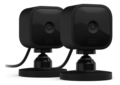 Blink Mini Camara De Seguridad Interior 1080p Kit X2 Vision Nocturna Color Negro