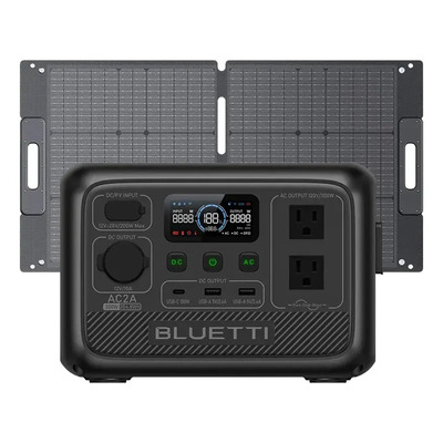 Kit Generador Eléctrico Bluetti Ac2a 300w 204wh + Panel 100w | Envío gratis