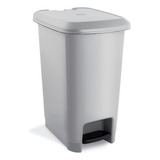 Cesto Basura Bote Interno Basurero Plastico Pedal 10l Cocina Color Gris