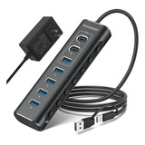 Concentrador Usb Alimentado, Concentrador Usb 3.2/usb C De 7