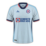 Playera Jersey Cruz Azul Visita 2024 Hombre Mas Parche