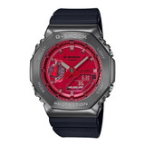 Reloj G-shock Gm-2100b-4a Resina/acero Hombre Gris Color De La Correa Negro