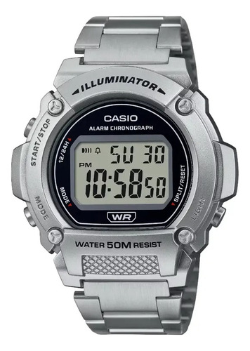 Reloj Casio Digital Original  W-219hd-1av