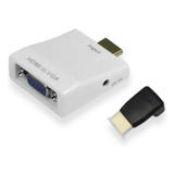 Adaptador Conversor Hdmi Para Vga Com Saída De Áudio P2