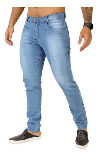 Calça Jeans Masculino Confortável Reforçada Original