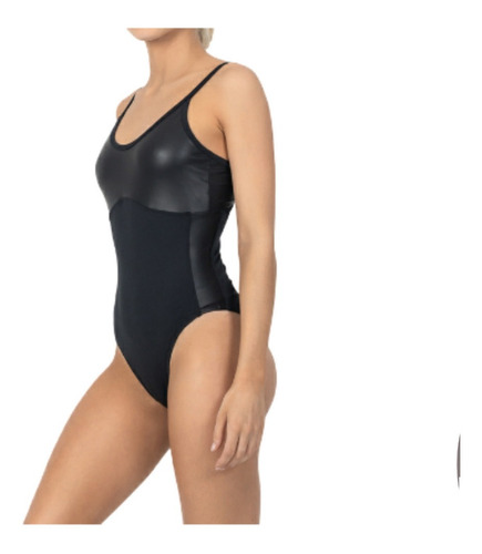 Body Polisap Combinado Con Simil Cuero -samira- Danseur