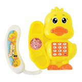 Telefone Patinho Celular Infantil Musicalcom Luz Som Bebê