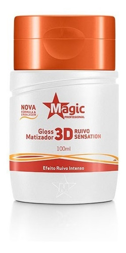 Mini Gloss Matizador 3d Efeito Ruivo Intenso