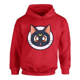 Buzo Sailor Moon Gata Luna Saco Hoodies Capota 