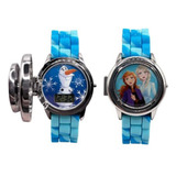 Reloj Infantil Frozen Digital Caratula Juego De Spinner Color De La Correa Azul Color Del Fondo Azul
