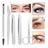 X5 Kit Inicial Depilación De Cejas Completo Perfilador Pinza