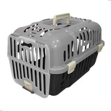 Caixa De Transporte Joy Para Cães E  Gatos  - 6kg - Cinza