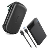 Kit Gabinete Usb 3.0 + Bolso Para Disco Duro Sata 2.5 Ugreen