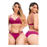 Kit 5 Conjuntos Lingerie Luxo Zilook Ou Estilosa 