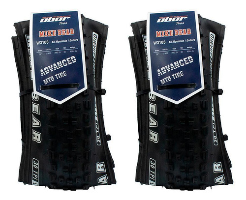 Par De Pneu 29x2.25 Obor Kevlar Sem Arame Bike Mtb Enduro