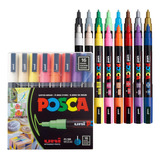 Marcadores Posca Pc-3m Set Por 16 Colores