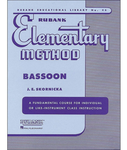 Metodo Rubank Elementary  Method Para Fagote - Bassoon