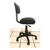 Silla Secretarial Color Negro Con Reudas Altura Variable Pis