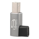 Adaptador Usb C A Usb B Angular Dbugg Color Gris