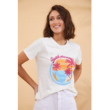 Remera Sara Estampada Beach Rimmel