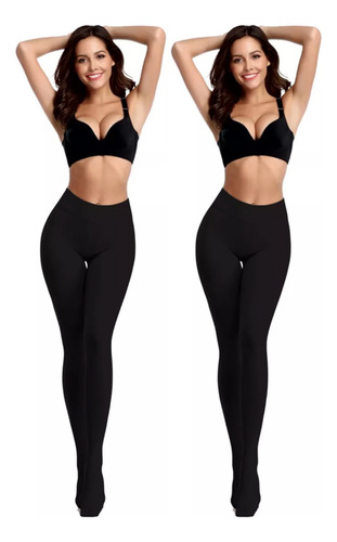 Set 2 Mallones Térmicos Mujer Stretch Leggins Mayon Mallas