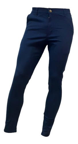 Pantalón Corte Chino,gabardina Elastizada. Hombre. Premium