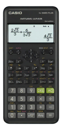Calculadora Casio Fx350es Plus 2° Edición Color Negro