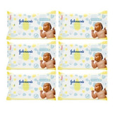 Johnson's Baby X6 Toallitas Húmedas Bebes Recién Nacidos 48u