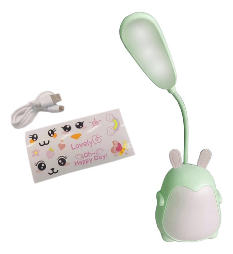 Lampara De Escritorio Infantil Usb Doble Luz Kawaii