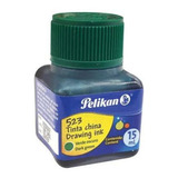 Tinta China 15ml Pelikan Dibujo Caligrafia Verde Oscuro