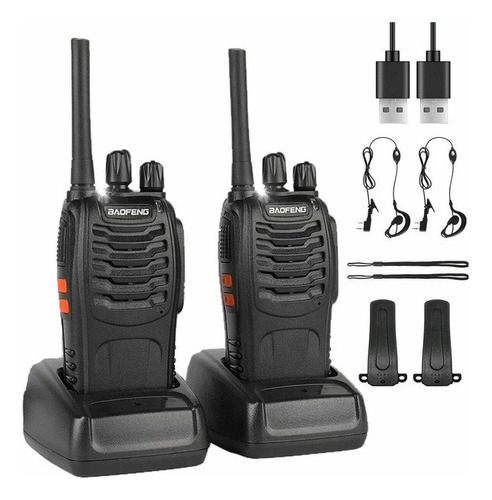 2pcs Baofeng Walkie Talkie Radio De 2 Vías De Largo Alcance